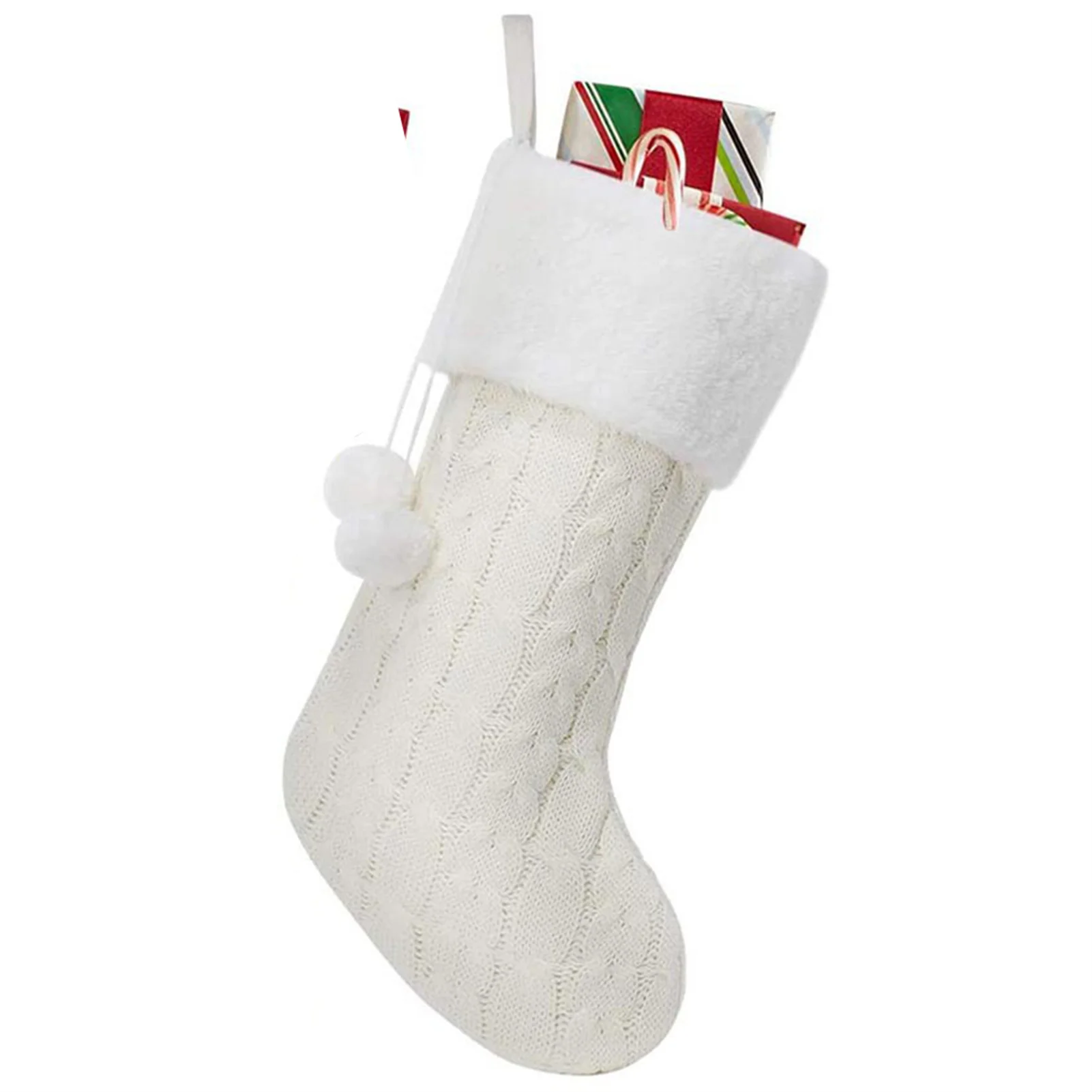 

HOT Merry Christmas Decorative Stocking Reusable Decorative Stockings for Holding Christmas Gifts Candy