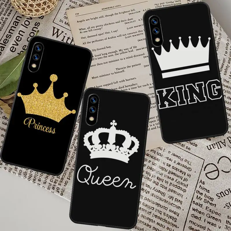 

King And Queen Phone Case For Huawei G7 G8 P7 P8 P9 P10 P20 P30 Lite Mini Pro P Smart Plus Cove Fundas