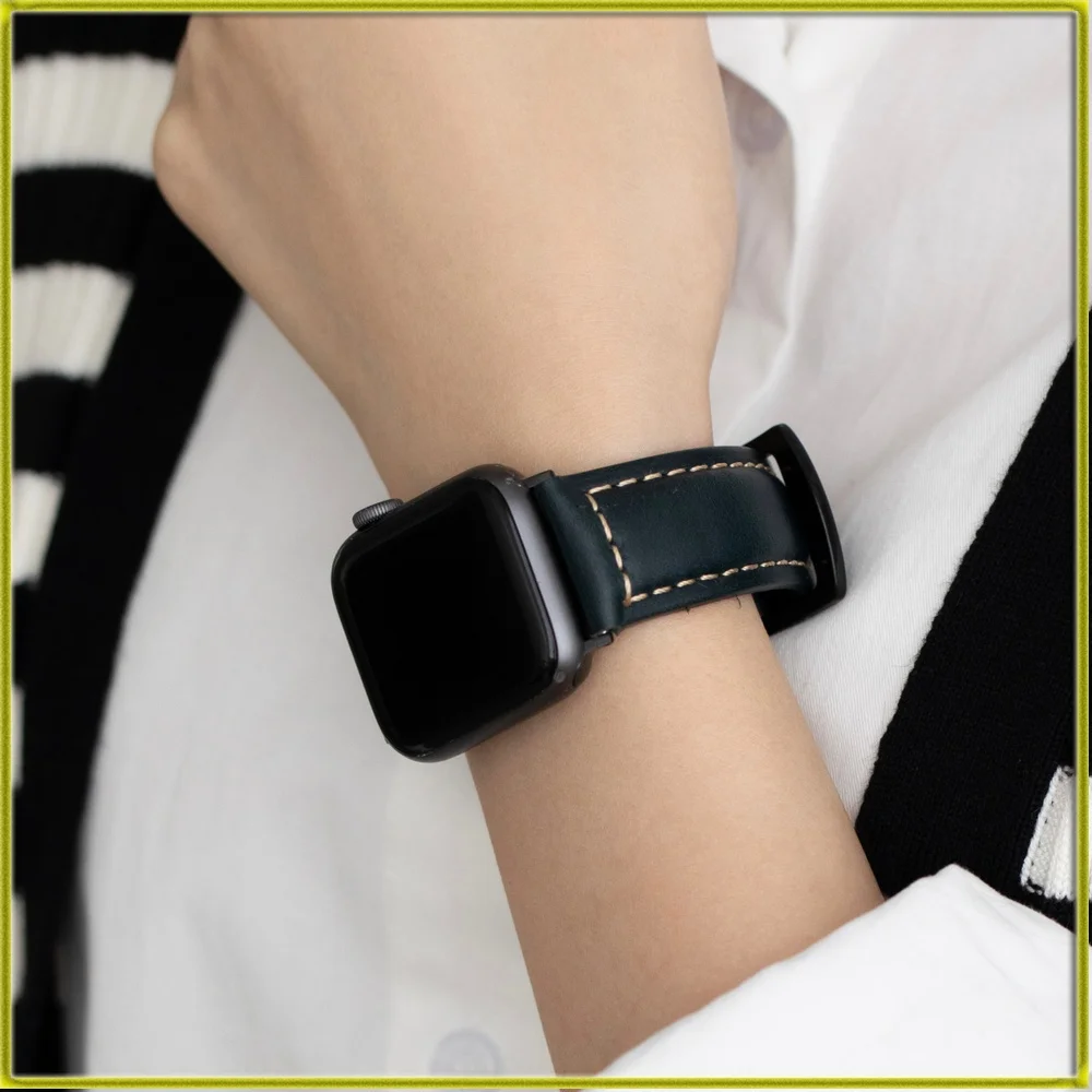 

Brand New Watch Strap for Apple Watch iwatch 1/2/3/4/5/6/7 Autumn Winter Leather Strap for AppleWatch7123456SE