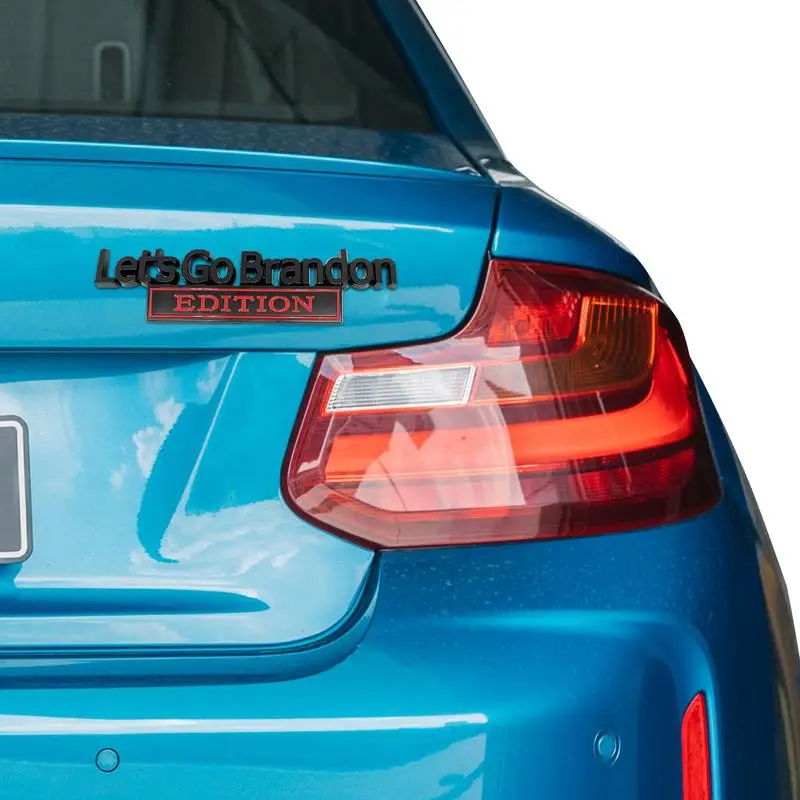 

Let's-Go-Brandon EDITION Car Styling 3D Car Decals Auto Sticker Rear Tailgate Decoration Universal Car Body Emblem Badges