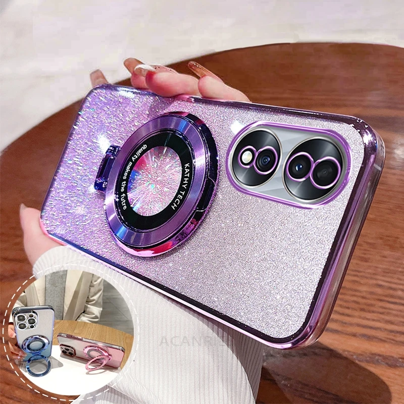 Honor90 Силиконовый чехол с блестящим покрытием для Huawei Honor 90 70 50 200 Pro Lite 100 90pro Honor70 70pro