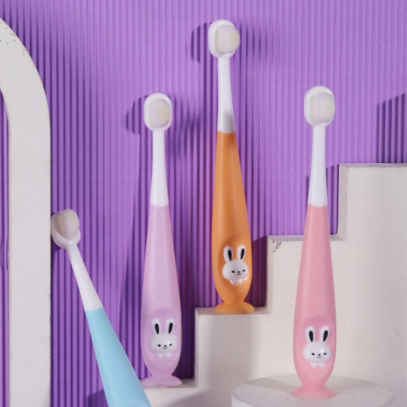 

1pcs Kids Toothbrush Children's Non Slip Handle Cartoon Soft Tooth Brush Tooth Care Tool Kid Travel Teethbrush
