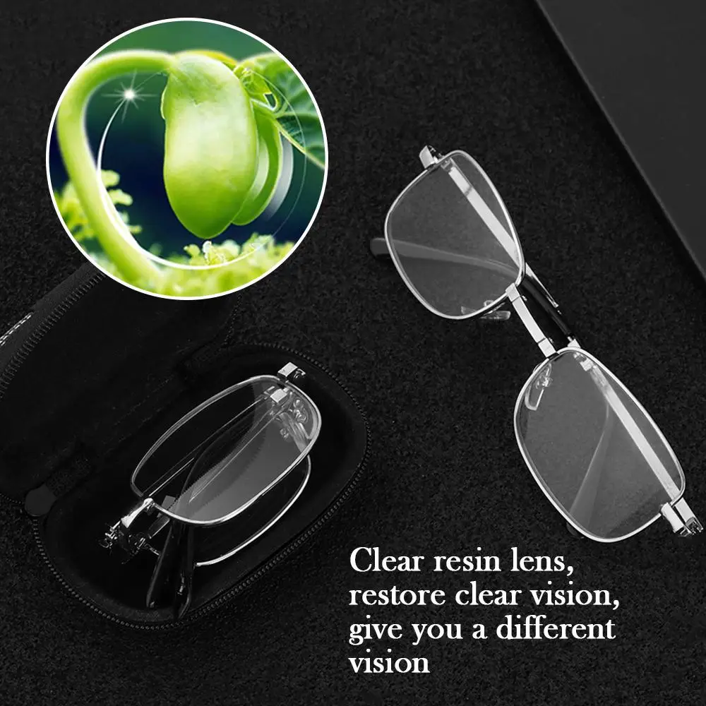 

+1/ +1.5/ +2 /+2.5/ +3 Fashion Unisex Metal Hot Foldable Hanging Folded Reading Glass