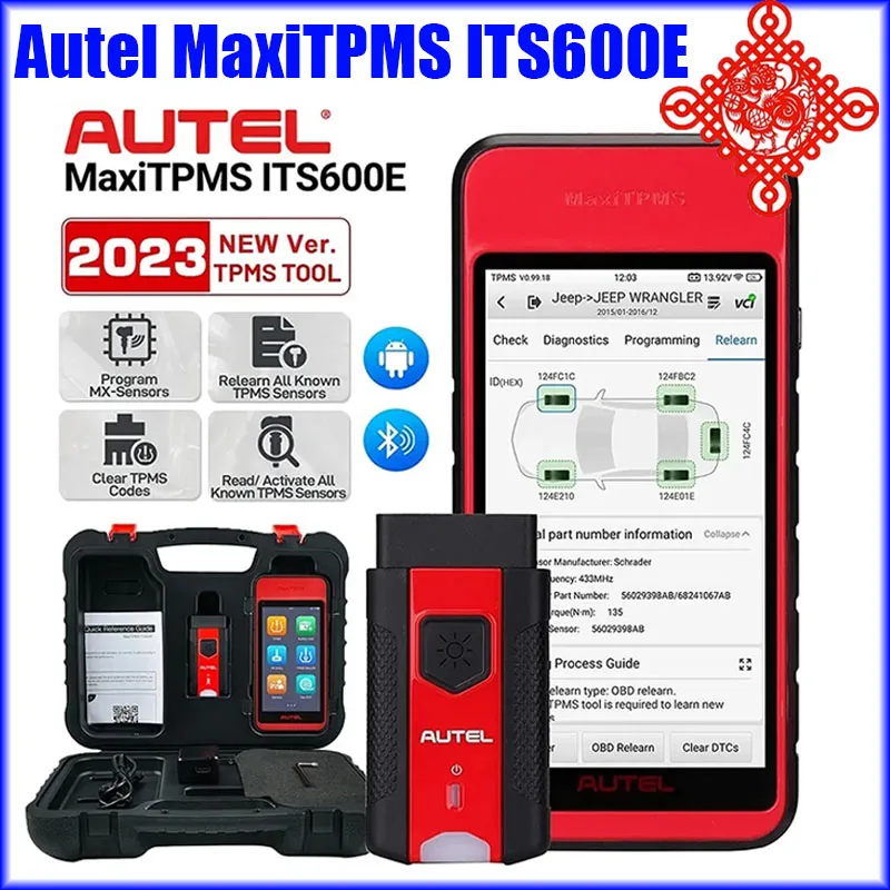 ИНСТРУМЕНТ Autel MaxiTPMS ITS600E TPMS с полным программированием датчиков, поддержка проверки тормозов и сброса масла BMS SAS EPB