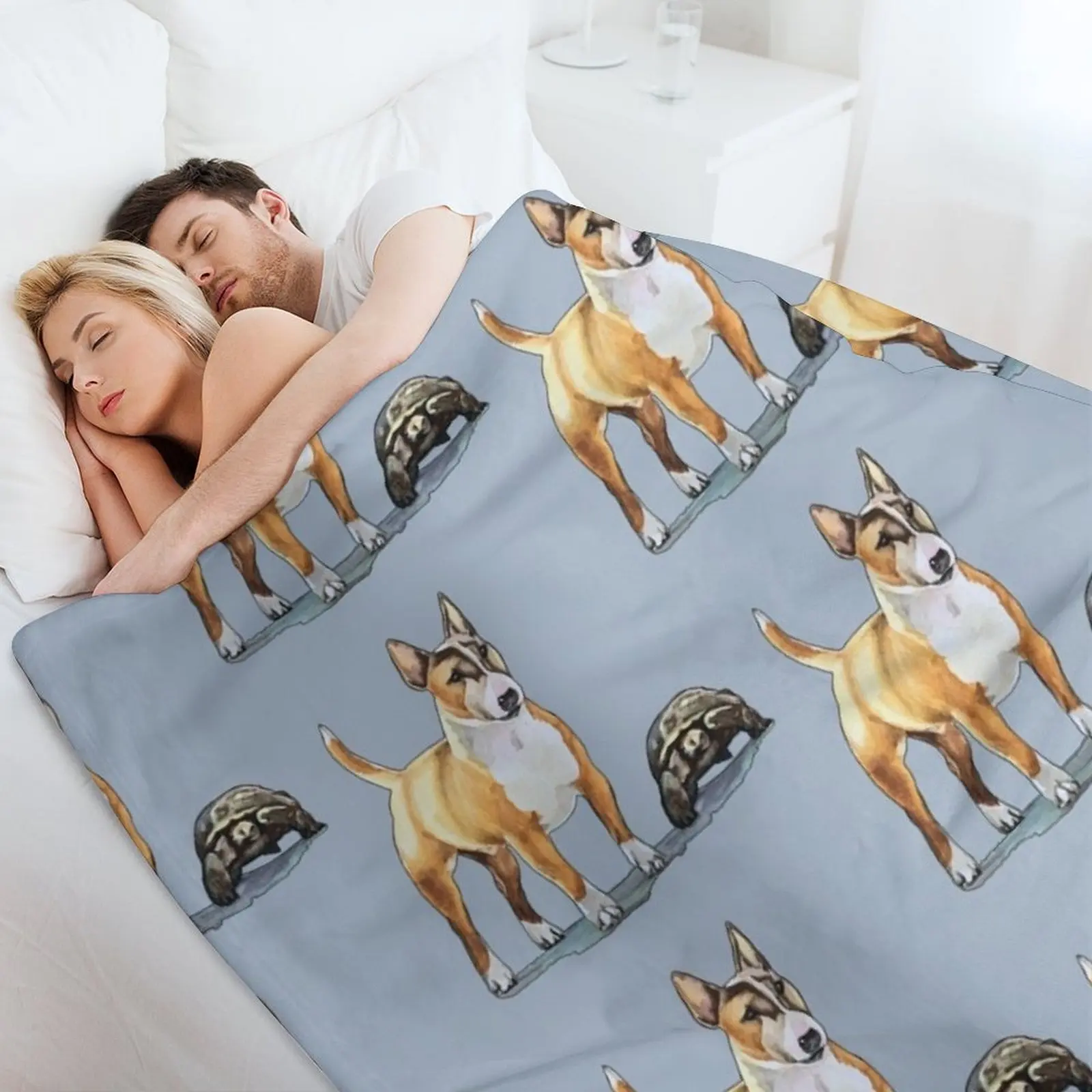 Одеяло с изображением Тартана и Торти теплое зимнее мягкое большое одеяло