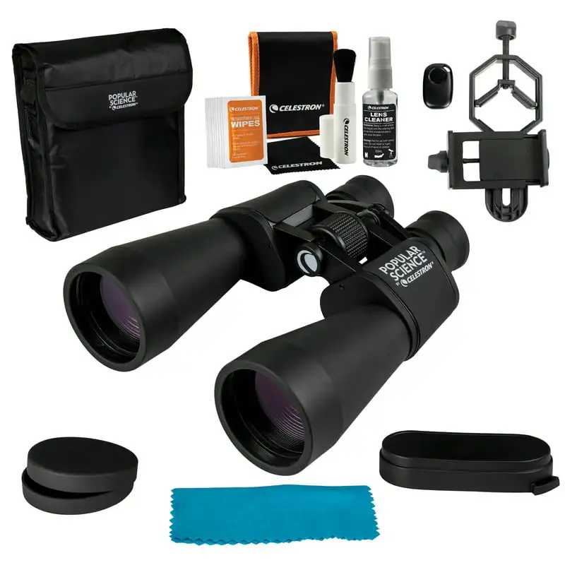 

Popular Science by SkyMaster 9x60mm Porro Binocular Deluxe Kit