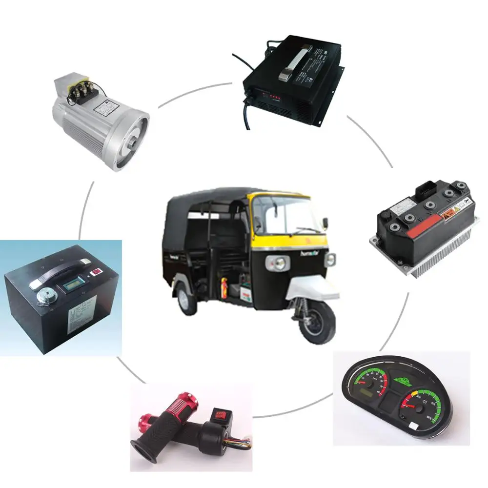 

10kW 96V Front Wheels AC Driving System