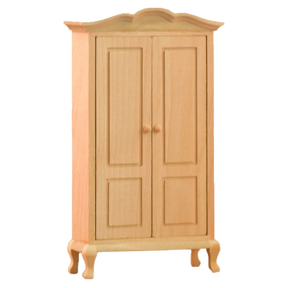 

Игрушечная модель гардероба, Деревянный Мини-домик, украшение, мебель, микро декор