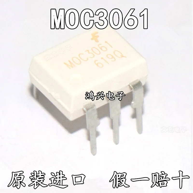 

30 шт. Оригинальный Новый 30 шт. Оригинальный Новый MOC3061 DIP-6 MOC3061SR2M кремниевый управляемый привод Оптрон