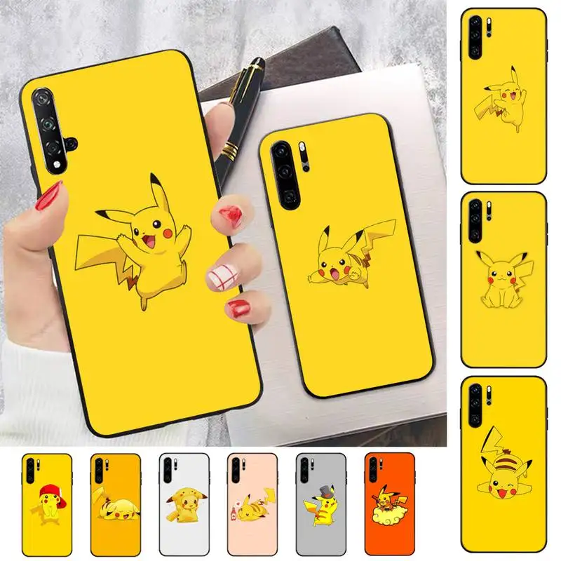 

BANDAI Pikachu Phone Case for Huawei P30 40 20 10 8 9 lite pro plus Psmart2019