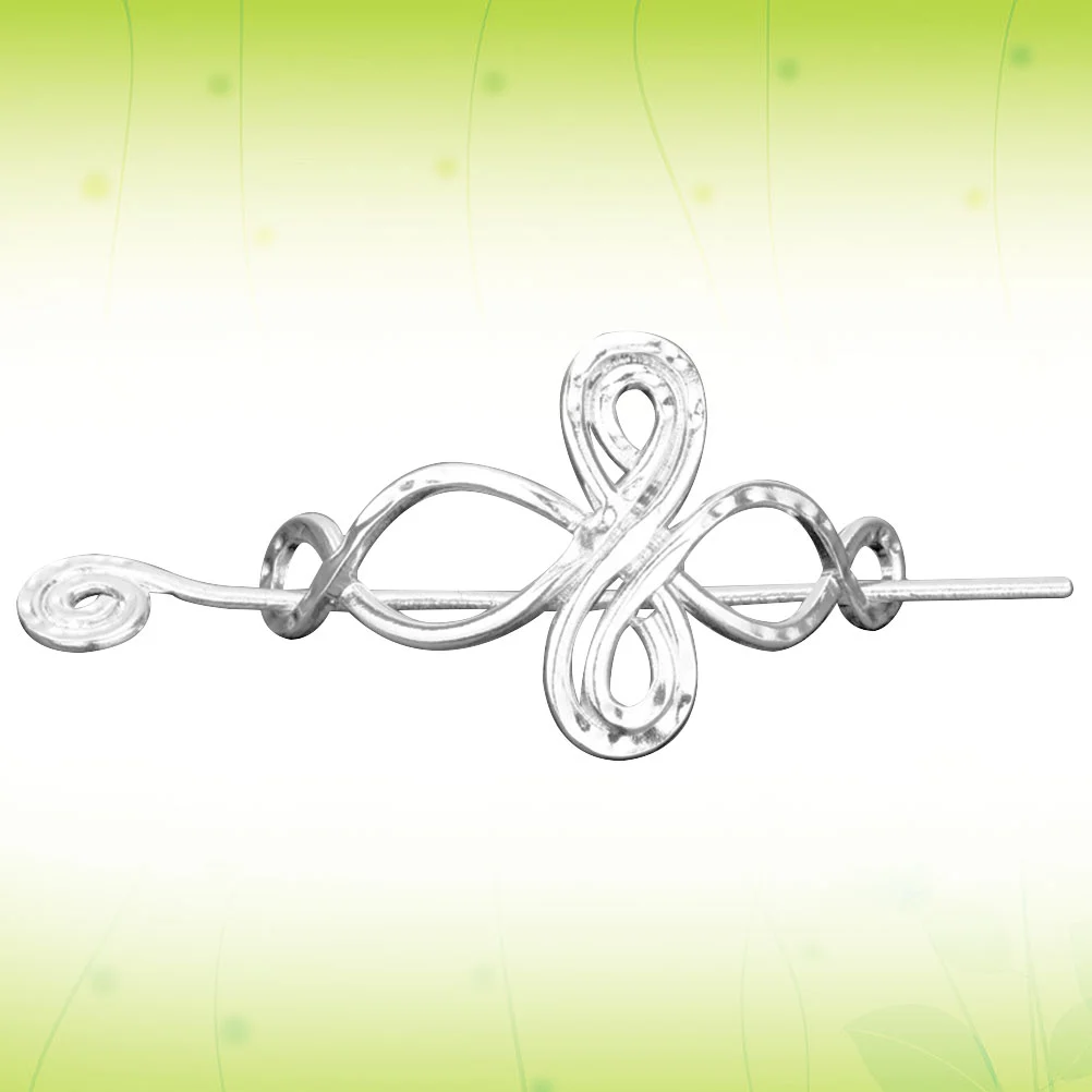 

Celtic Knot Hair Silver Hairpin Clips Clip Vintage Slide Metal Pattern Barrette