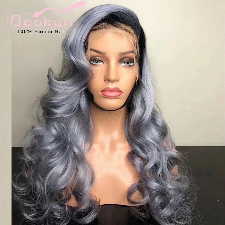 Парик из натуральных волос с эффектом омбре 13x4 13x6