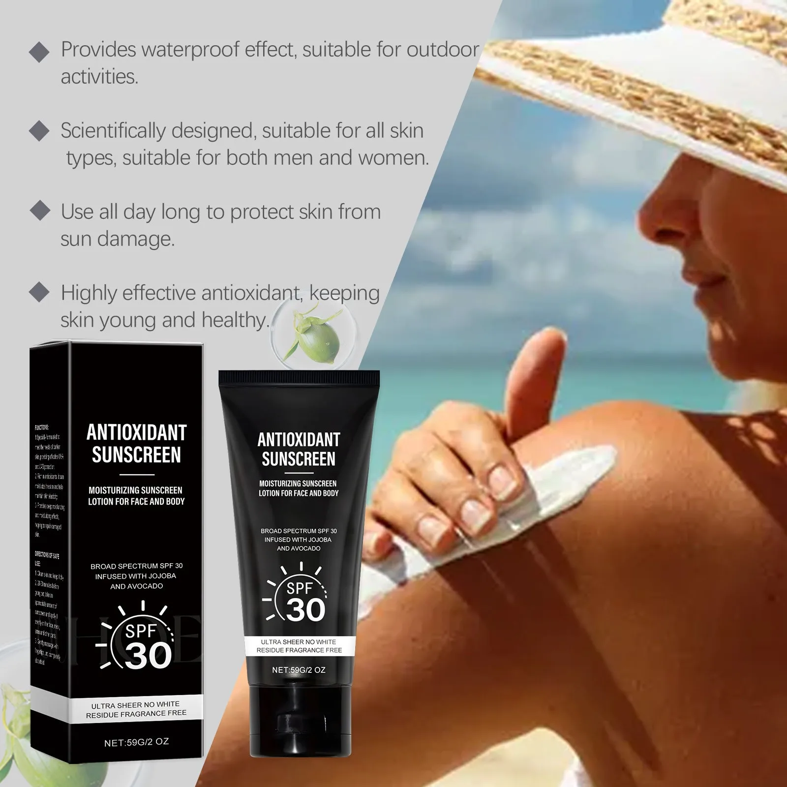 1/3/5 шт. легкий солнцезащитный крем для лица и тела