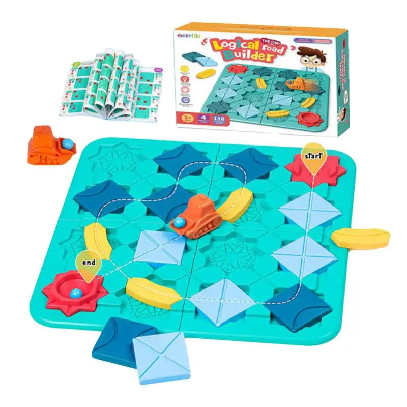 

Road Building Block Building Track Maze Brain Puzzle Toy Ages 4 Years Blocks Game For Developing Children Brains Promoting