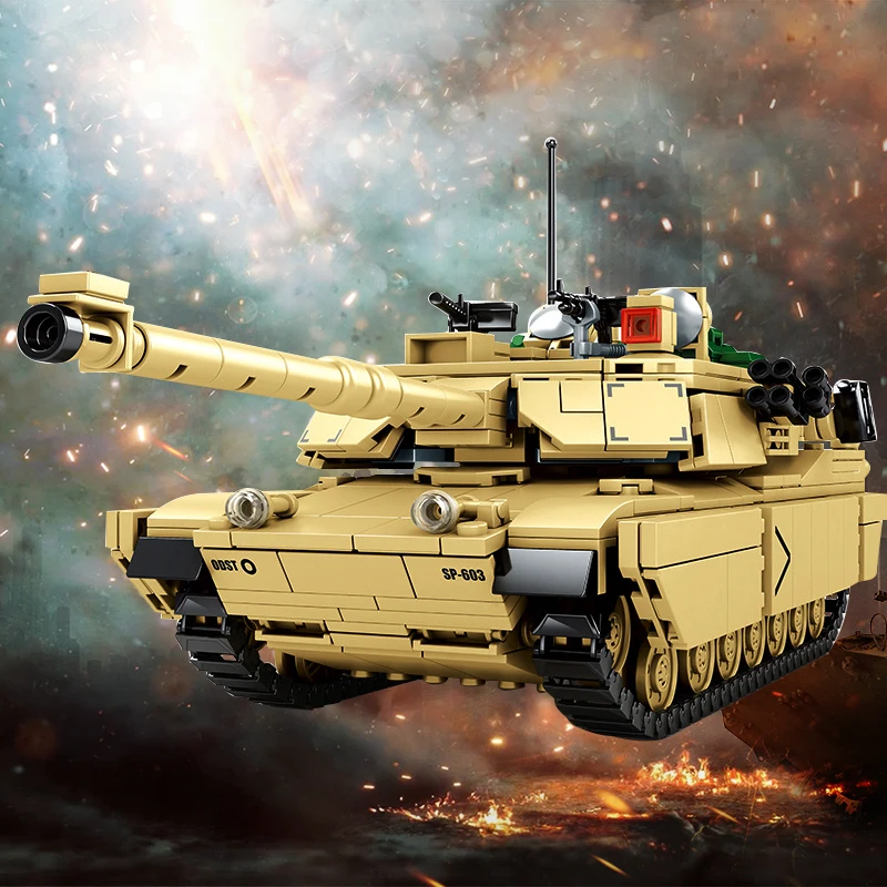 

Конструктор Военный M1A2 Abrams, основные боевые танки, армия, солдат, городской кирпич, сборка полиции, игрушки, подарки для детей