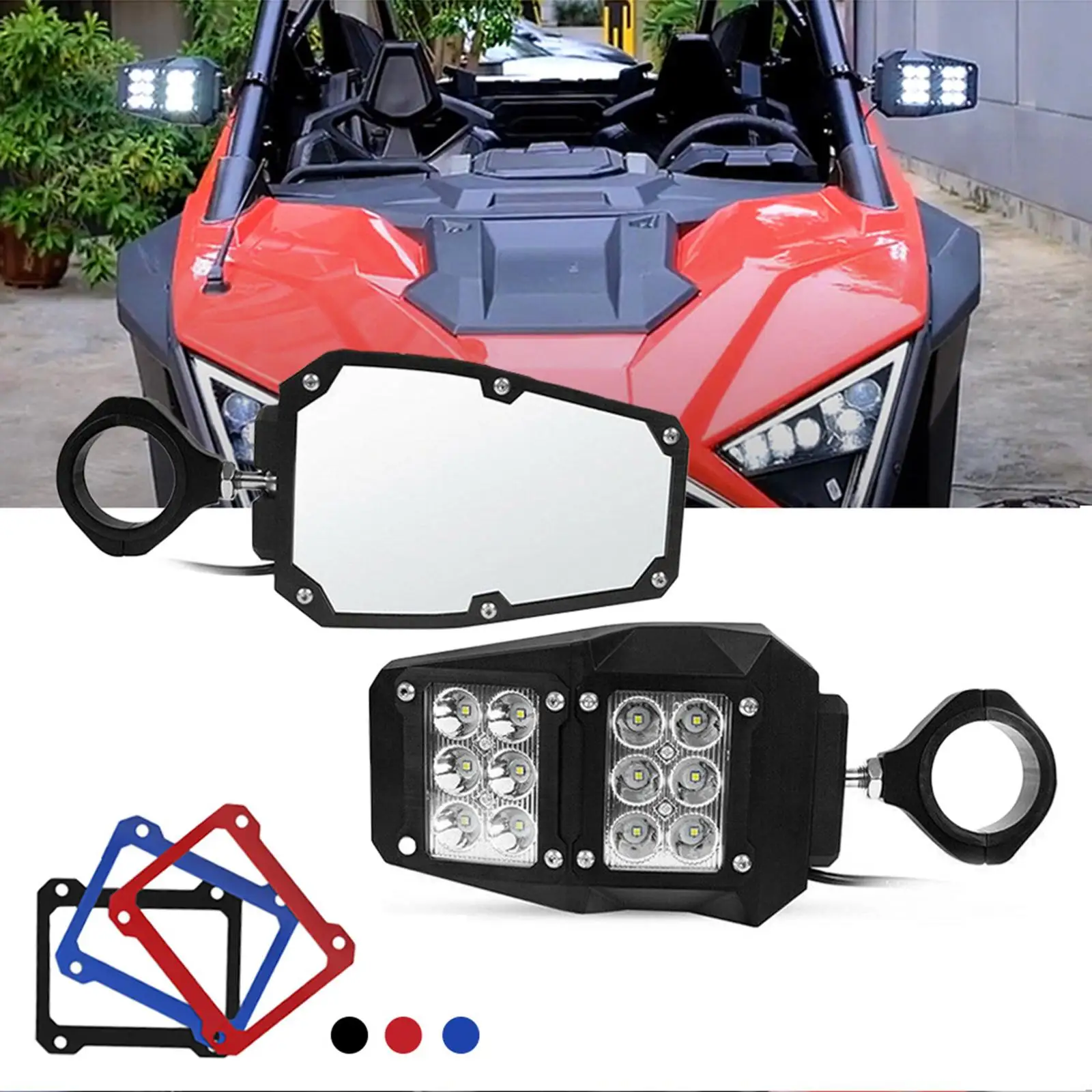 

Unique All Topography Vehicle UTV/ATV Mirror with Light Fit for Auto Supplies