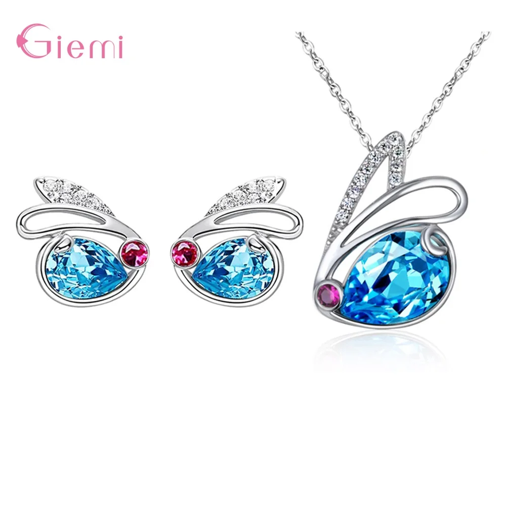 

Серьги и подвеска в виде кролика из серебра 2023 пробы