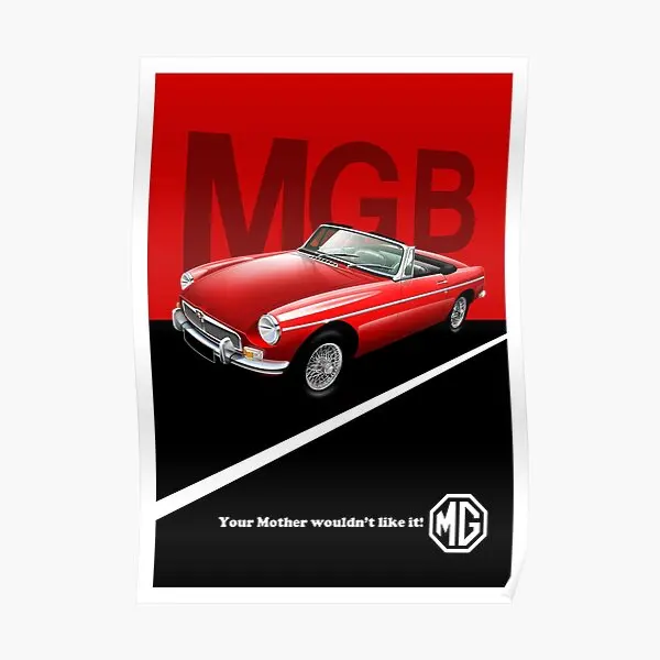 Классический автомобильный рекламный плакат Mg B Современная забавная картина