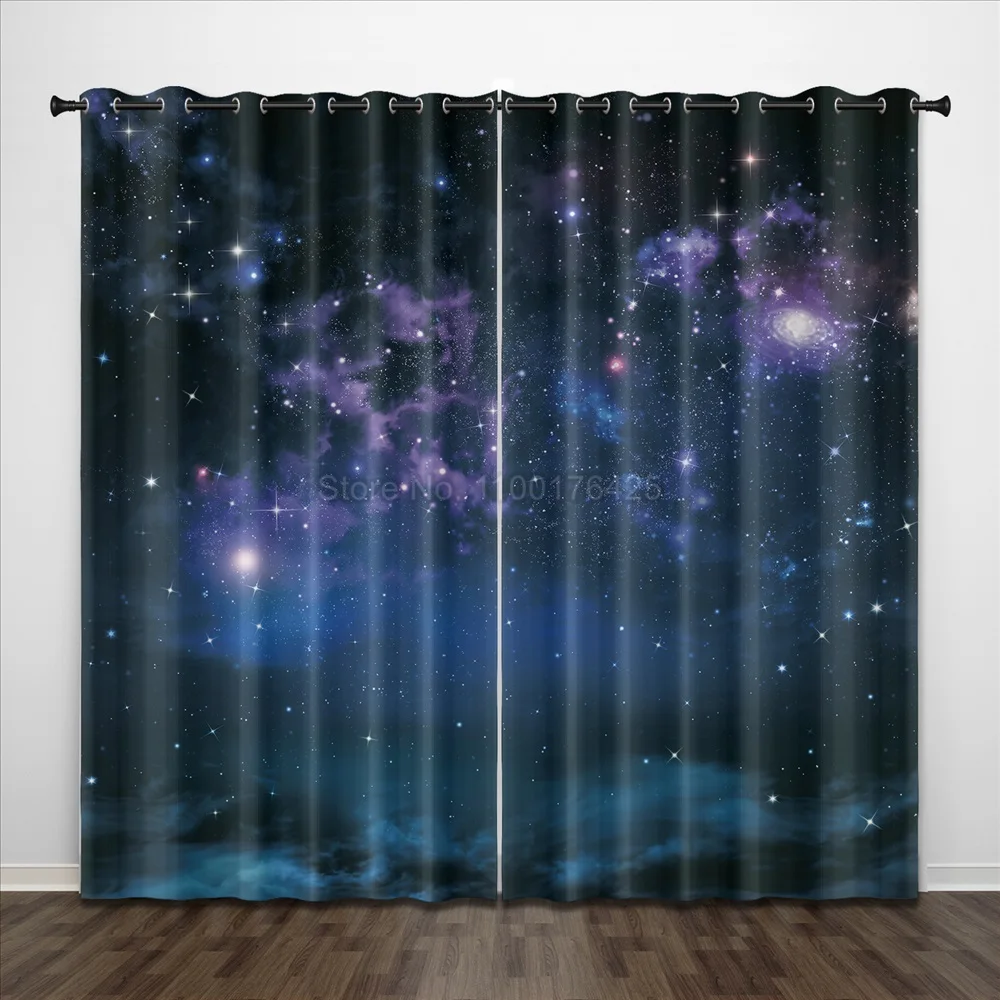 Затемняющие шторы на окна в космосе гардины с астронавтом ракеткой космосом
