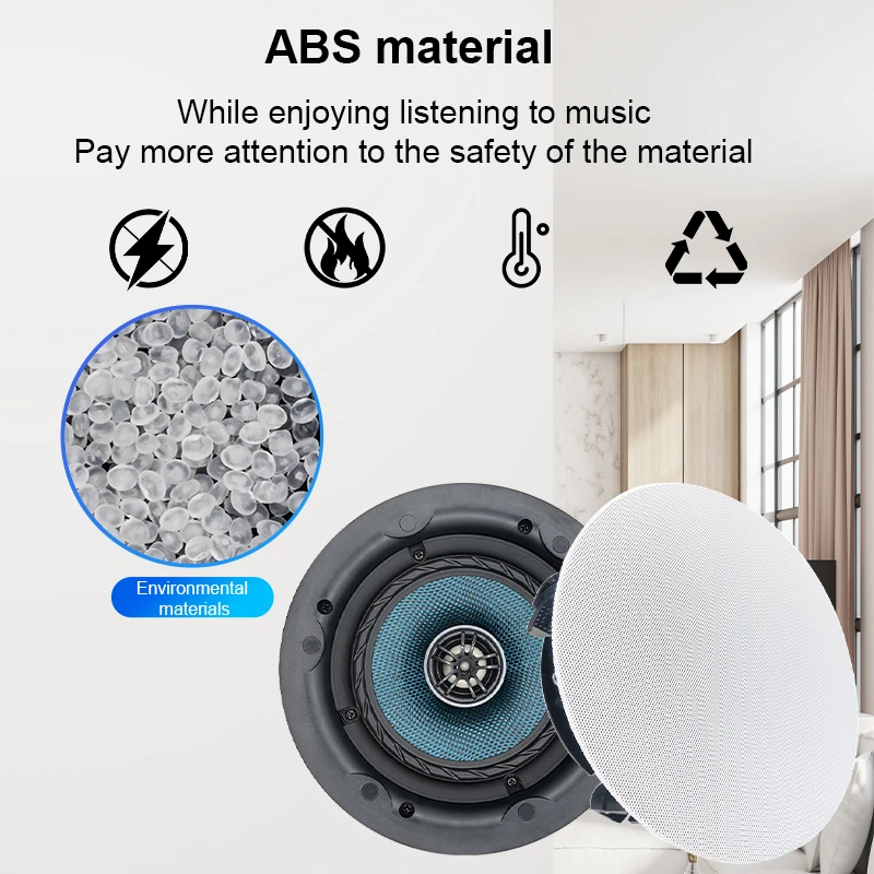 Ovatop Оптовая продажа Коаксиальный динамик 5 25-дюймовый потолочный 8 Ом с без оправы