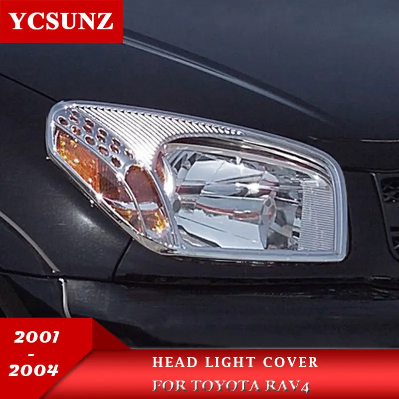 2001-2004 ABS головной светильник крышка для Toyota Rav4 2001 2002 2003 2004 аксессуары