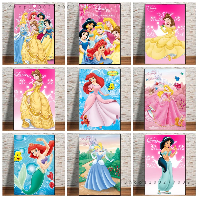 

Frozen Aisha Canvas Paintings Disney Princess Figuer Posters and Prints Wall Art Picture for Living Room Decor Home Decoration