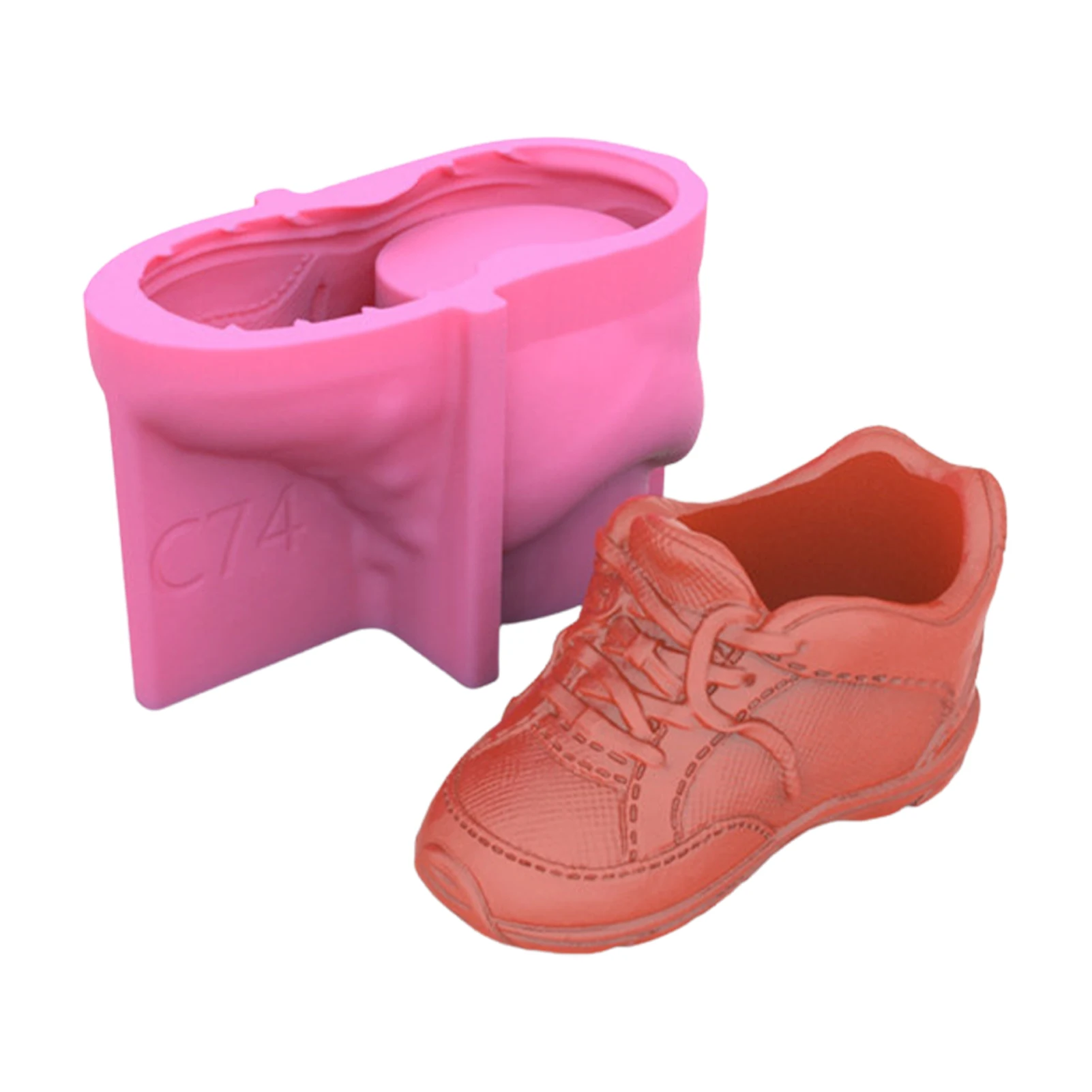 

Silicone Soap Molds 3D Sneaker Shoes Resin Mold Large Shoe Shape Silicone Molds For DIY Candle Cake Fondant Biscuit Cookies