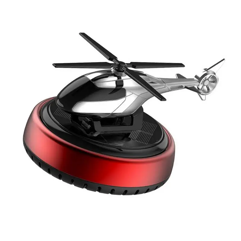 

Aviation Solar Powered Air Freshener Spinning Helicopter Aromatherapy For Car Dashboard Creative Alloy Perfume Fragrance