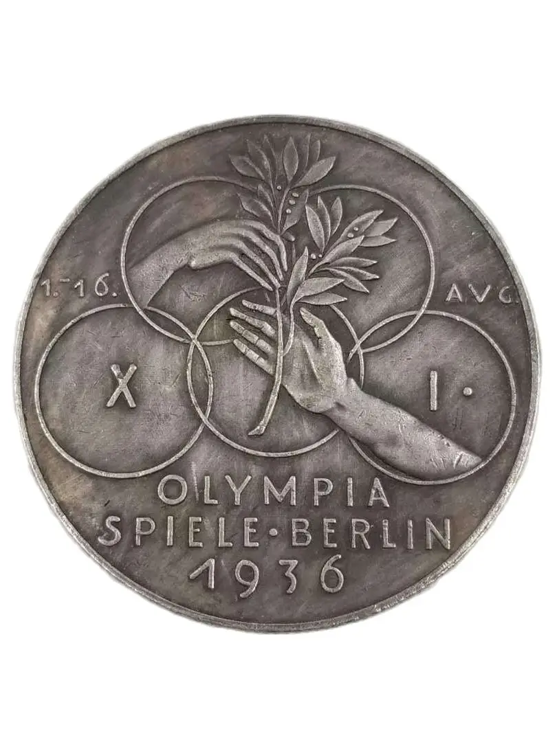 

Germany Silver Plated Coins Copy Home Decoration Magic Coin Lucky Fortune Toy Coins Christmas Gifts#2612