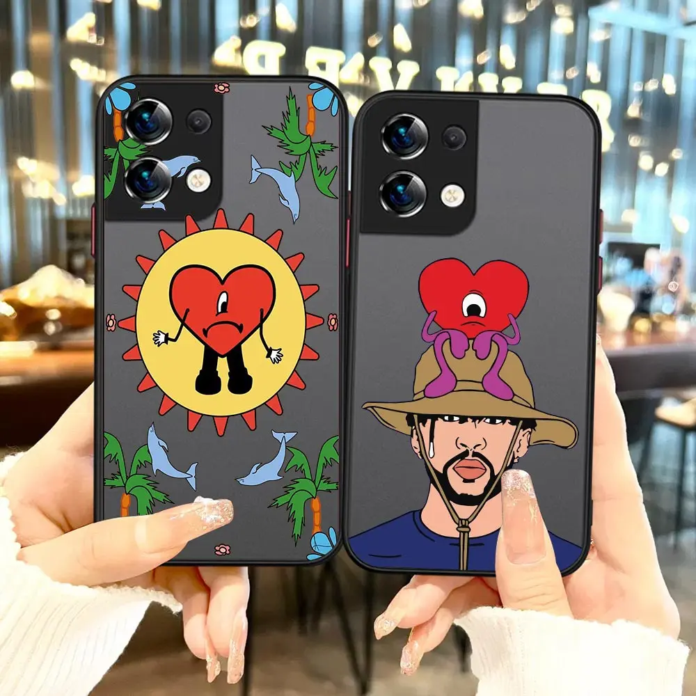 

Yo Perreo Sola Bad Bunny Maluma Matte Phone Case For OPPO Reno 8 7 7Z 6Z 6 5 4 4SE 3 2 2F 2 Z Pro Plus 5G 4G Black Cover Funda