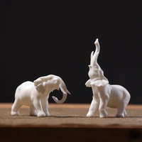 creative home modern minimalist elephant ornaments bedroom office living room porch decoration white porcelain crafts