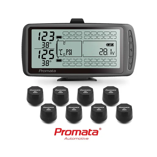 Монитор давления в шинах TPMS для грузовых автомобилей Внешние датчики Экран