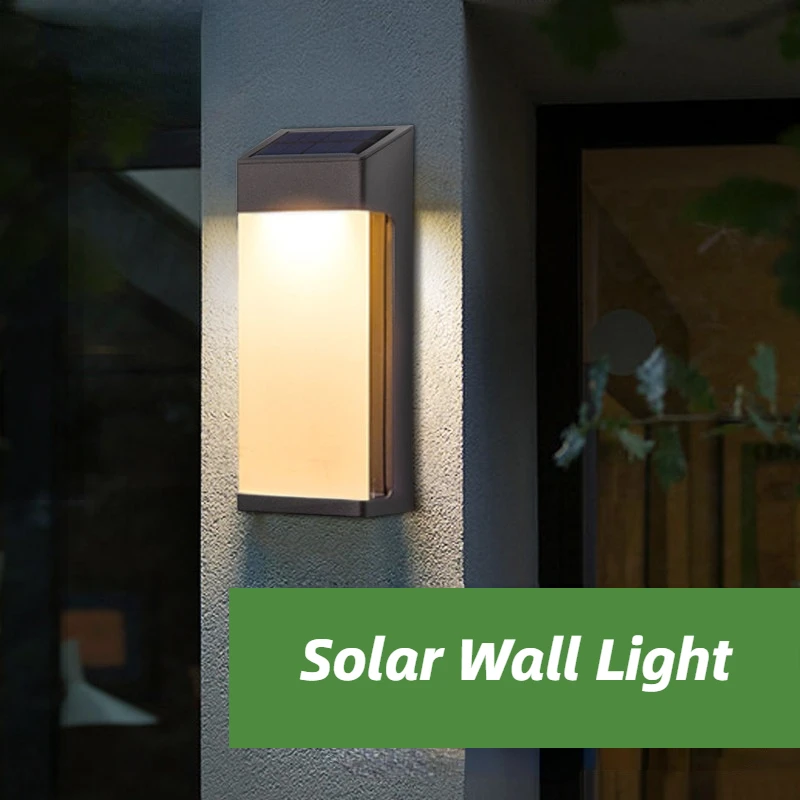 

IWP Outdoor Solar Wall Light Waterproof Outdoor Courtyard Villa Garden Layout Decoration Landscape Atmosphere Waterproof LED