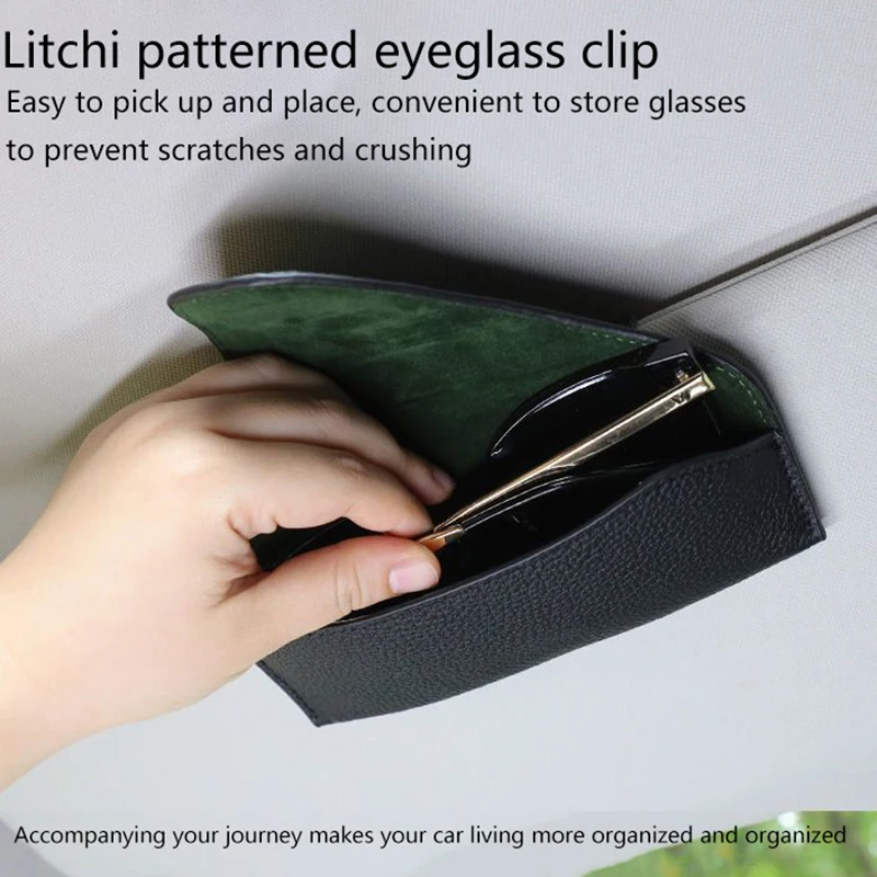 Однотонный стандартный автомобильный держатель для солнцезащитных очков