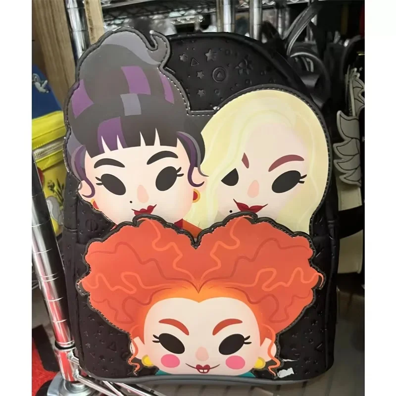 MINISO PU Leather Hocus Pocus Chibi Mini Backpack Fashion High Quality Sally Lady Birthday Gifts for Girls