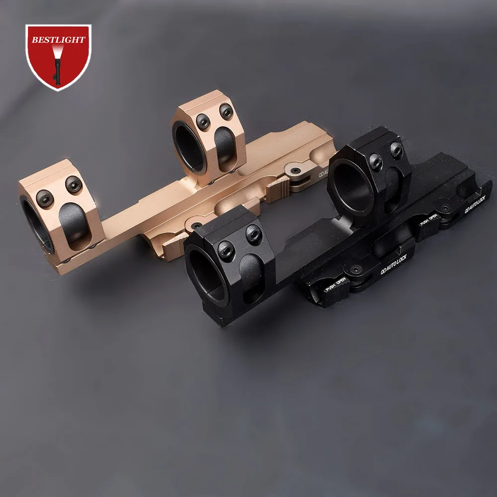 

QD Auto Quick Release Rifle scope rail mount Rings 30mm/25mm Cantilever for 20mm Picatinny Rail Optics