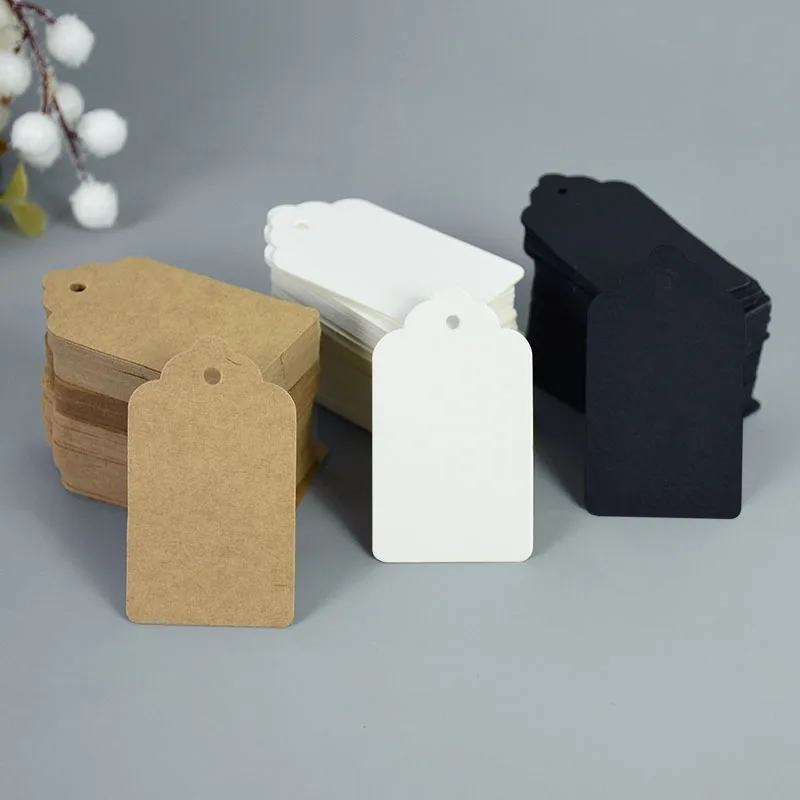 

20pcs Square Kraft Handmade Tag Gift Hang Tags for DIY Party Packing Supplies Wedding Birthday Party Decorations Hang Paper