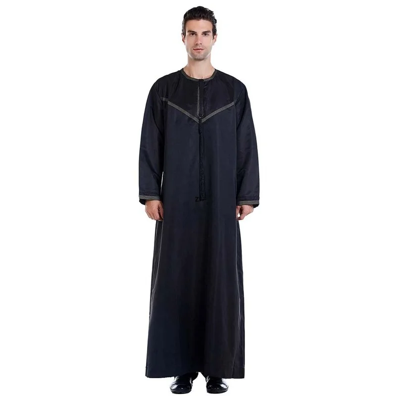 Ramadan Men's Robe Loose Muslim Arab Middle Eastern Spring Summer 2022 Kaftan Moroccan Saudi Office Vestidos Djellaba