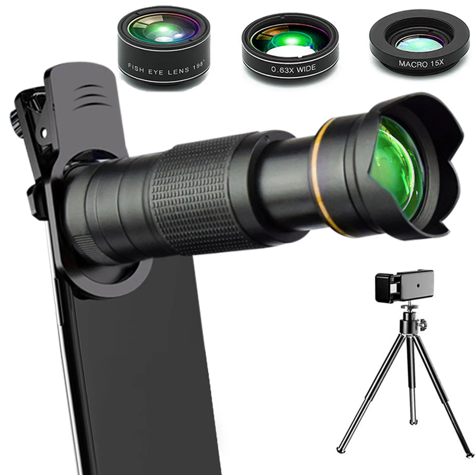 

36x HD телеобъектив 36X HD с зумом, фотообъектив с триподом