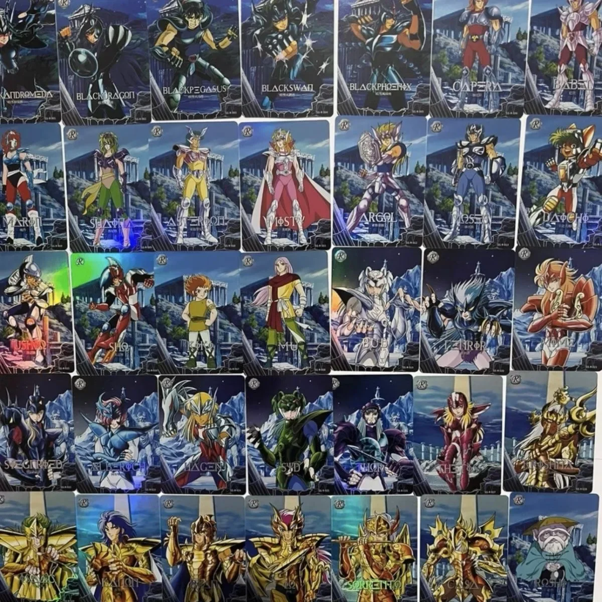 Фото Оригинальные карты KaYou Saint Seiya, случайные 100 шт., персонаж Athena Seiya Shiryu Hyoga Shun3), Mu Saga DeathMask Shaka Milo Shura №4