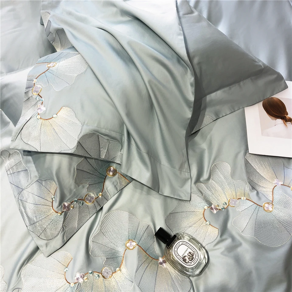 Комплект постельного белья из египетского хлопка пододеяльник набор простыней