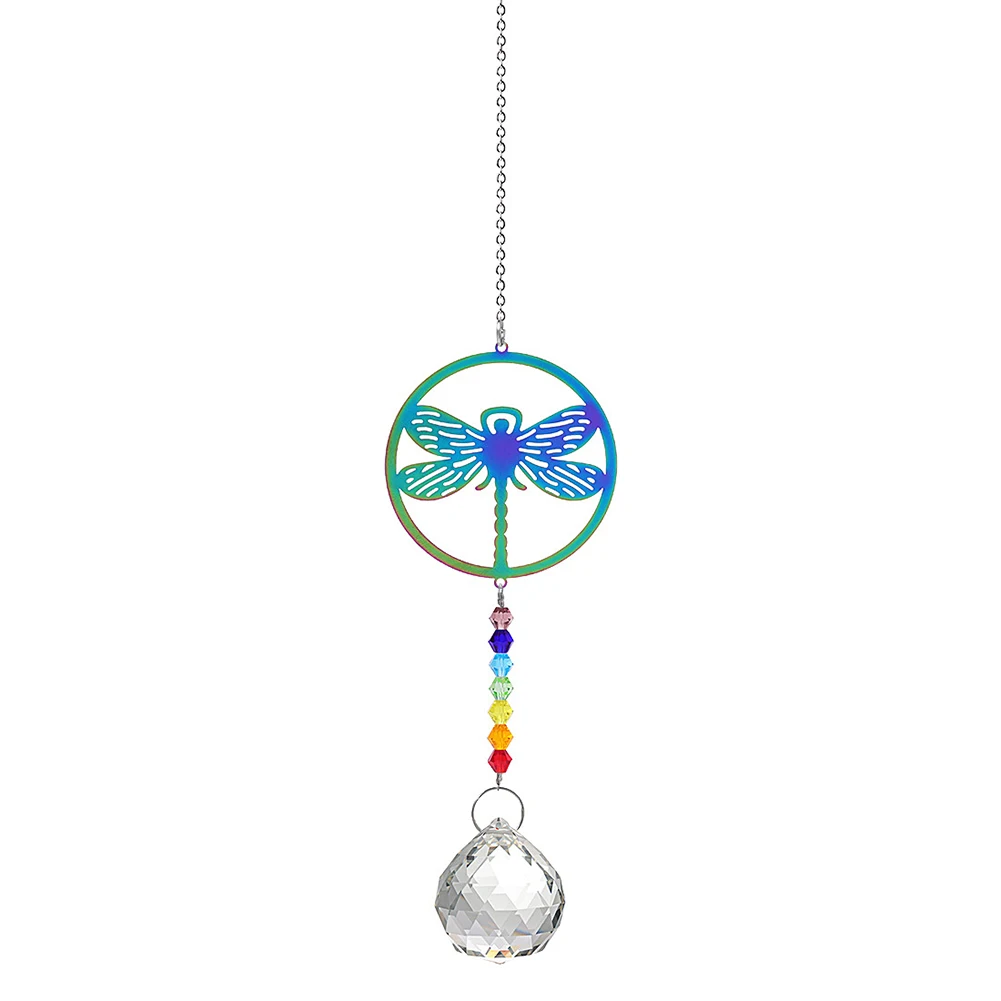 

Brand New Wall Garden Home Hanging Pendant Crystal Beautiful Colorful DIY Decoration Gift Length 36-40cm Outdoor