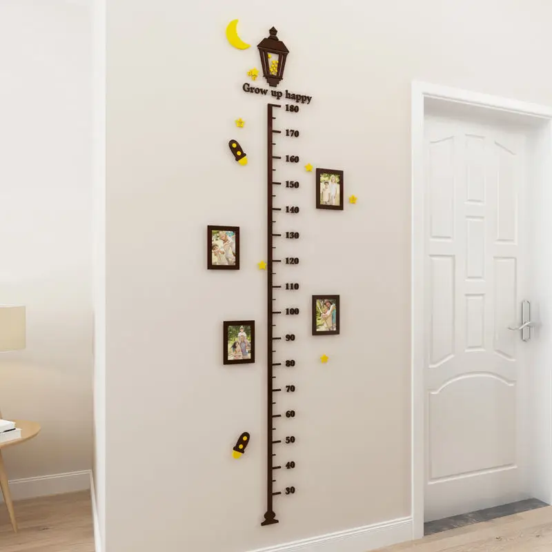 

Simple Kids Height Measure Wall Stickers Children Bedroom Art Wallpaper Growth Chart Stickers Home Decor Height Ruler Stickers
