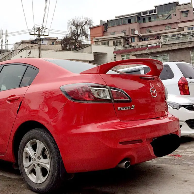 

for mazda 3 spoiler 2011-2013 spoiler High Quality ABS Material Car Rear Wing Primer Color