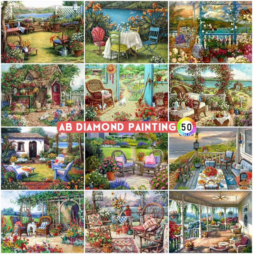 Алмазная живопись AB 5D садовая вышивка пейзаж мозаика искусственная крестиком