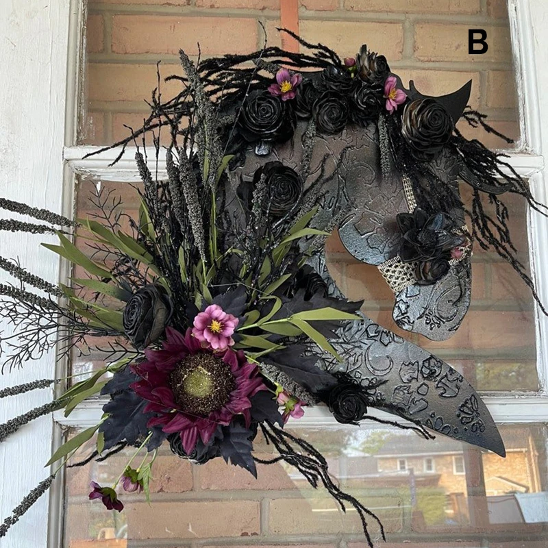 

Деревянная вешалка для дверей в форме цветка для верховой езды, искусственное настенное украшение в деревенском стиле для дома, сада, ферме...