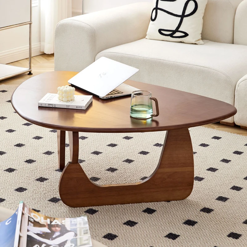 

Простой овальный журнальный столик, японский эстетический многофункциональный уникальный боковой столик, Античная низкая настольная вспомогательная мебель для гостиной