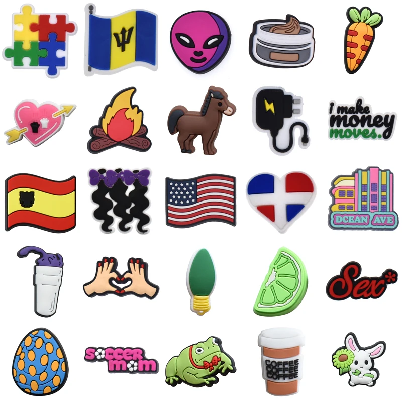 

Подвески для обуви, летние булавки, аксессуары для обуви, рождественские подарки для женщин и детей, дизайнерские украшения для джинсов, наборы для кроксов, подвески для крокса, очарование