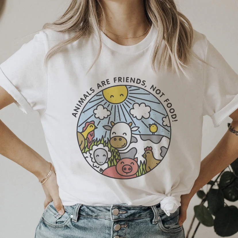 

T-shirts Women Cartoon Animal Funny Summer Short Sleeve Fashion Clothes Graphic T Tshirt Top Lady Print Female Tee T-Shirt Women