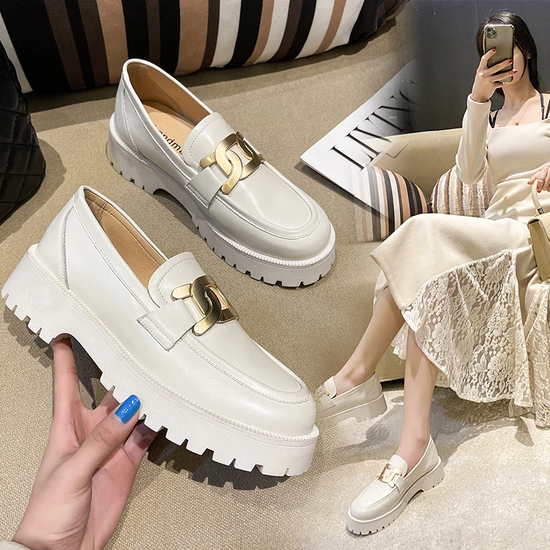 

Black Platform Shoes Women's Loafers 2022 Spring Pumps Women's Spring Footwear Designer Heels Woman Sneakers Party Shoes Ladies